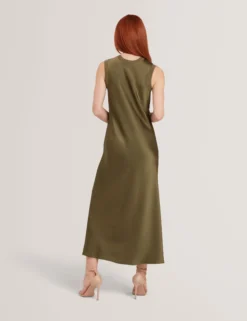Maxikleid mit Strickpaneel