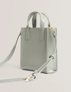 Mini Crinkle Patent PU Icon Tragetasche
