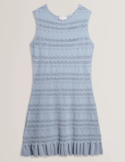Minikleid mit Muschelsaum