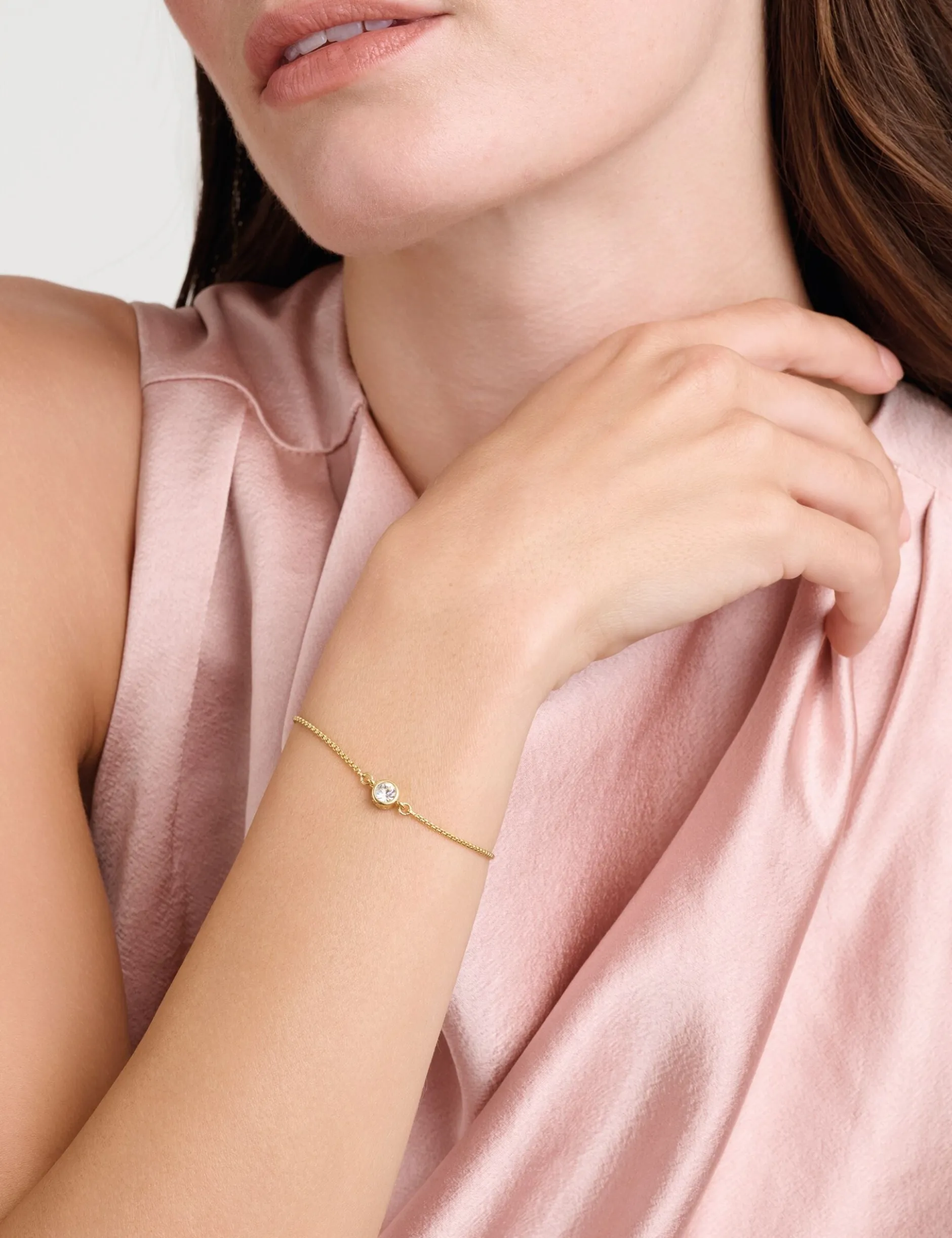 Mini-Kristall-Armband mit verstellbarem Schieber