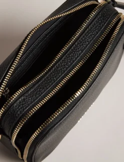 Mini-Leder-Umhängetasche für Kameras