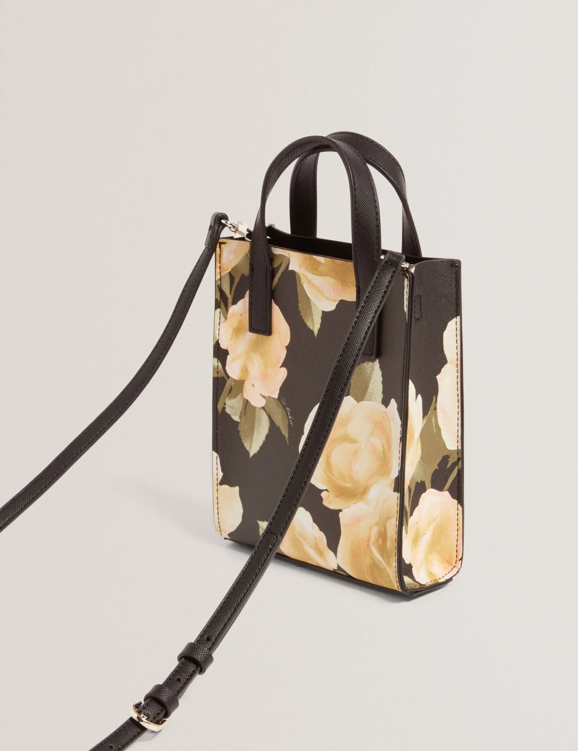 Mini-Tragetasche mit Rosenprint