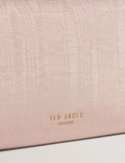 Moire Baguette Clutch-Tasche zum Umklappen