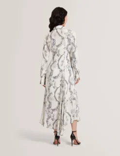 Nottingham Midi-Hemdkleid mit Spitzenprint
