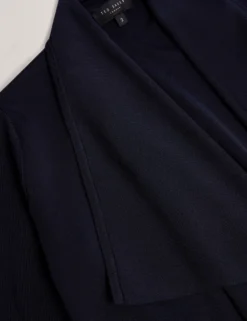 Offener Strickcardigan mit Wasserfallkante