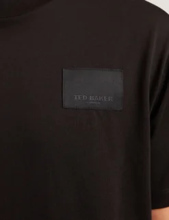 Oversized-T-Shirt aus Baumwolle mit Logo-Patch