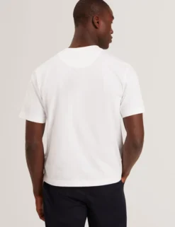 Oversized-T-Shirt aus Baumwolle mit Logo-Patch