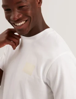Oversized-T-Shirt aus Baumwolle mit Logo-Patch