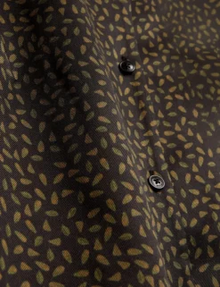 Oversize-Kurzarmhemd mit kleinem Muster