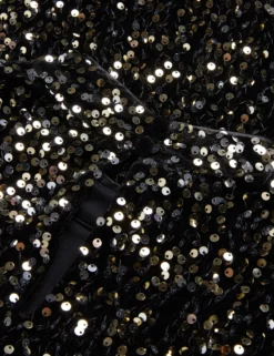 Paillettenbesetztes Samtkleid