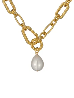 Perlenanhänger mit gedrehter Kette