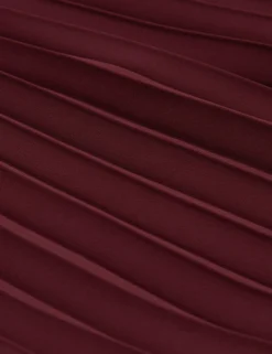 Plissiertes A-Linien-Minikleid mit kurzen Ärmeln