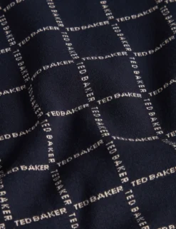 Polo-Shirt mit Markenlogo, kariert, mit Reißverschlusskragen