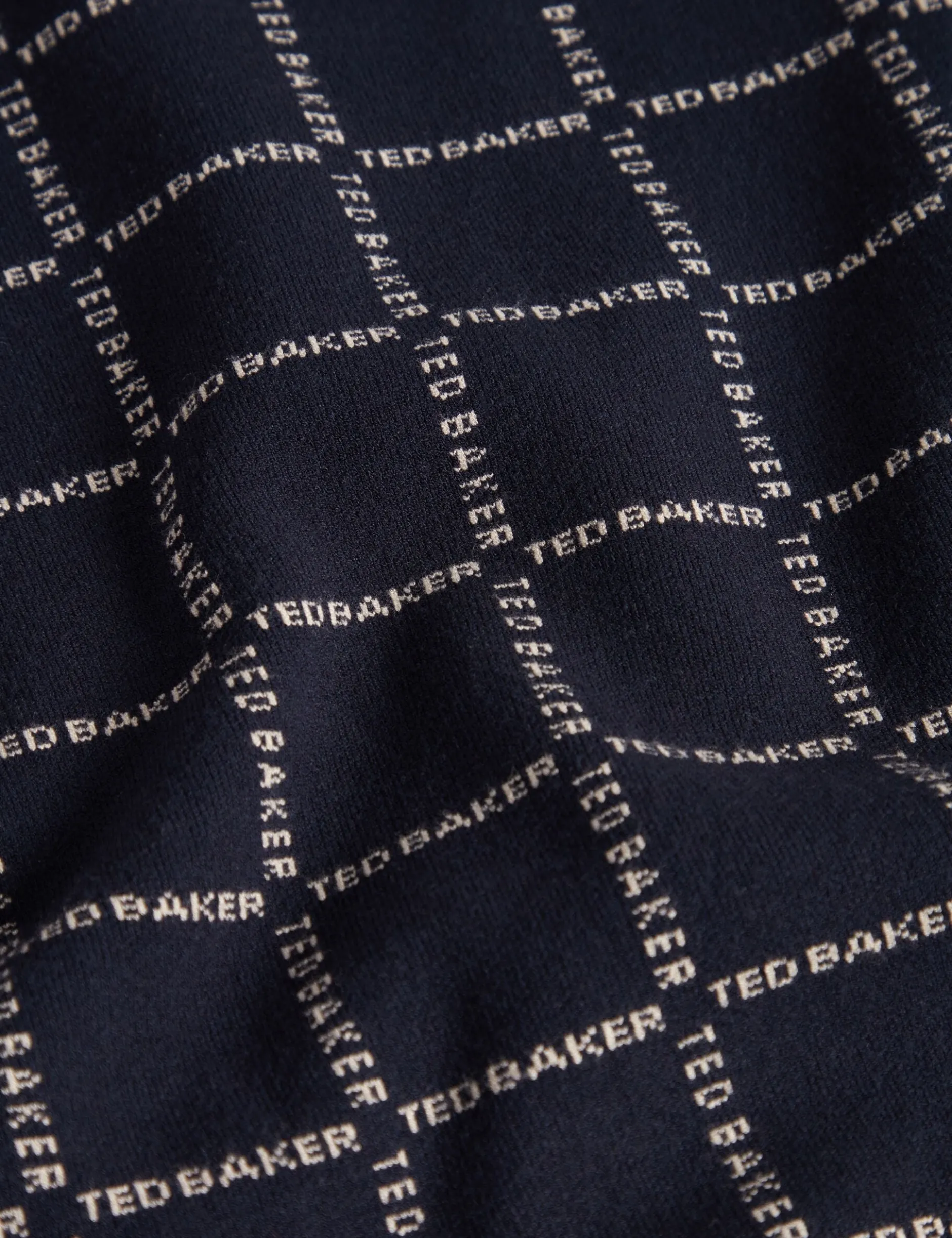 Polo-Shirt mit Markenlogo, kariert, mit Reißverschlusskragen
