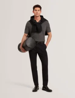 Poloshirt mit strukturierter Stricknaht