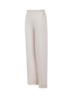 Pyjama-Set aus Jersey mit weitem Bein und Spitzenbesatz