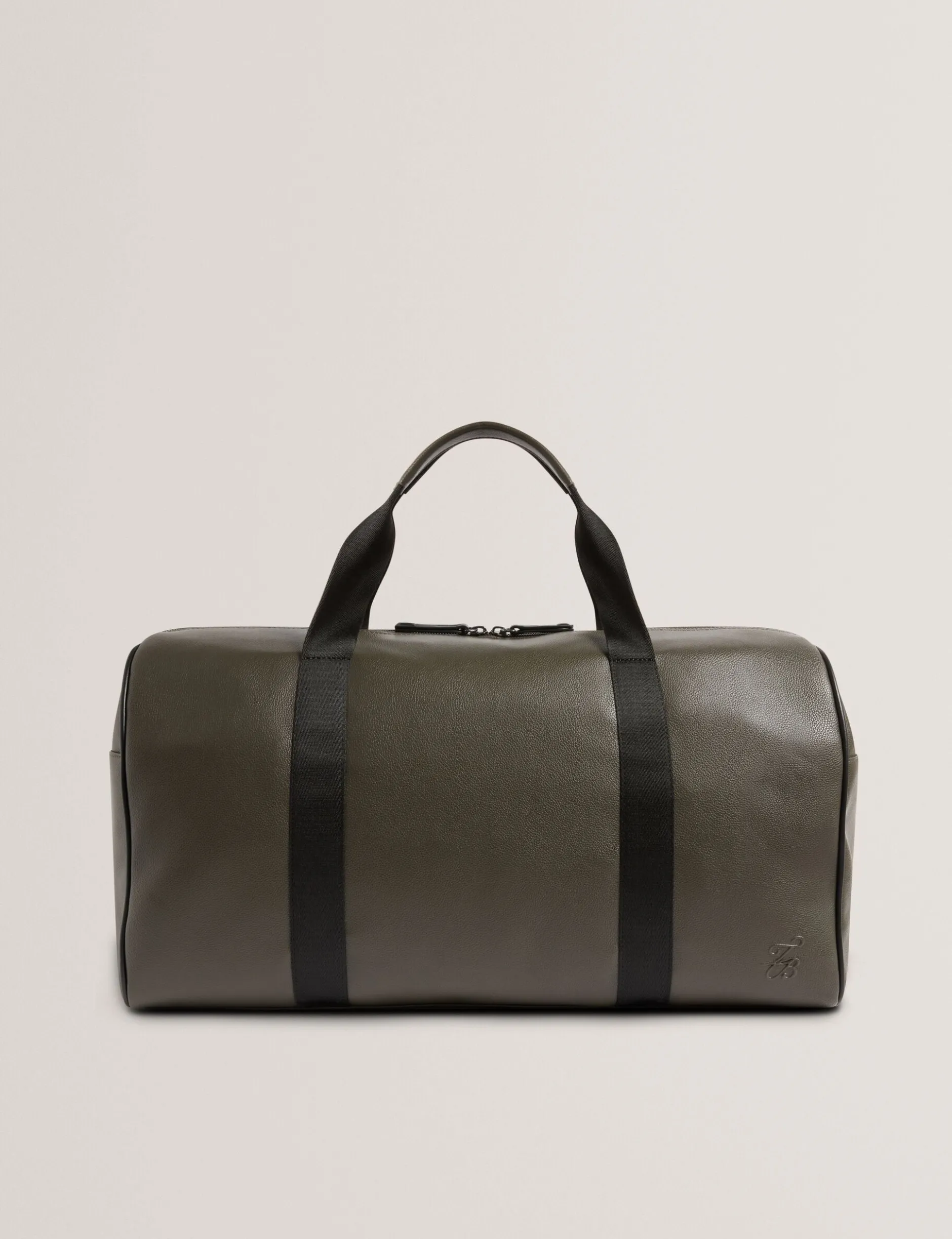 Reisetasche aus genarbtem Kunstleder