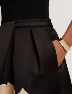 Ärmelloses Midi-Kleid mit Rosenmuster