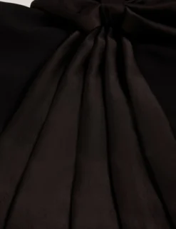 Ärmelloses Midikleid mit Satinschleife