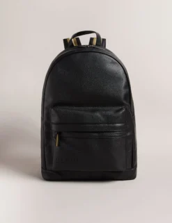 Rucksack aus Kunstleder mit Gurtbändern