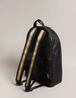 Rucksack aus Kunstleder mit Gurtbändern