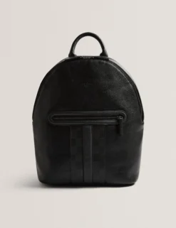 Rucksack aus Kunstleder mit Karomuster