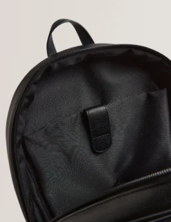 Rucksack aus Kunstleder mit Streifenmuster