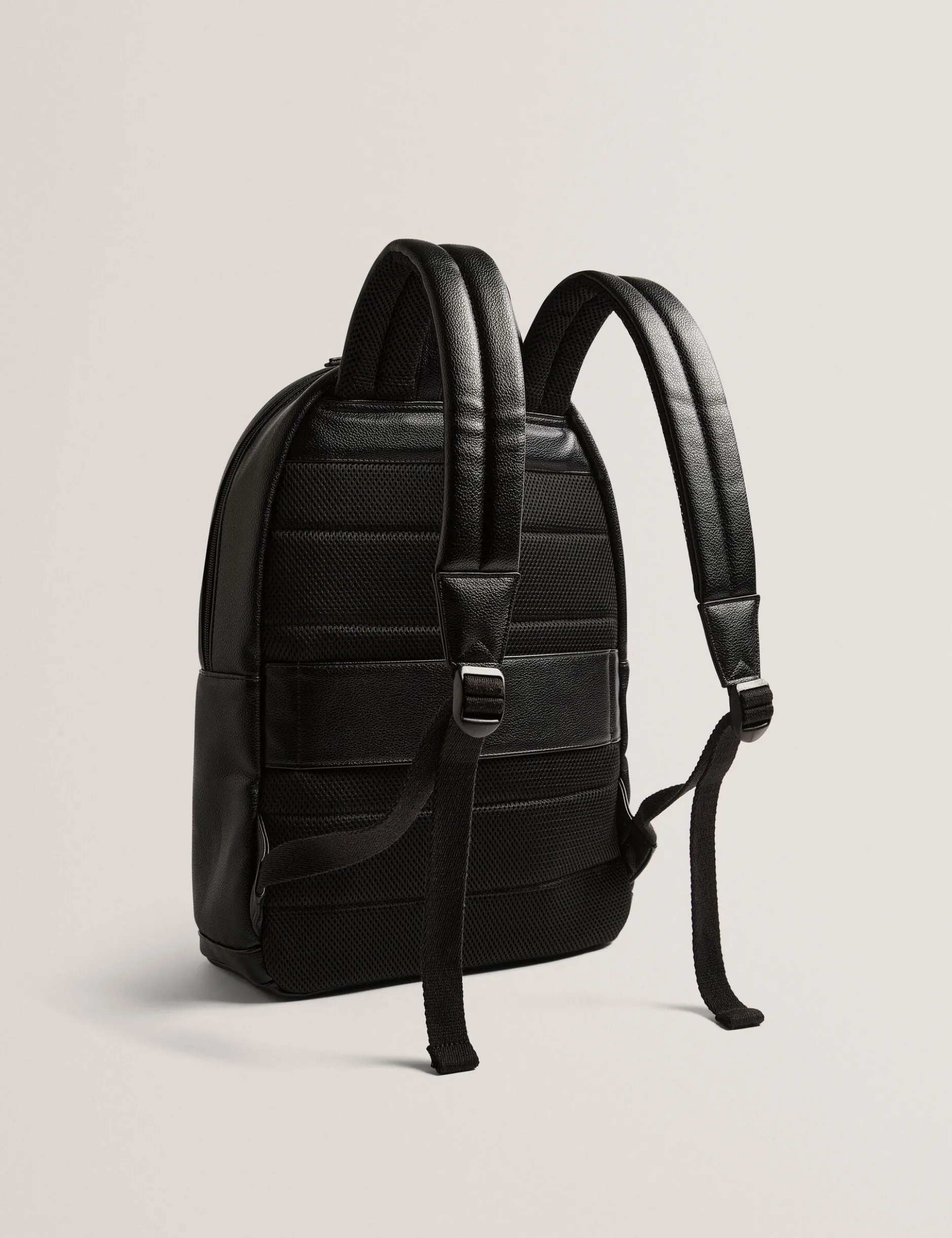Rucksack aus Kunstleder mit Streifenmuster