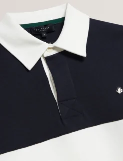 Rugby-Shirt aus Jersey-Baumwolle mit Blockstreifen