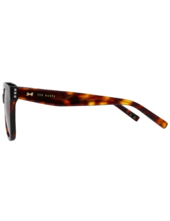 Runde Sonnenbrille mit klobigem Rahmen