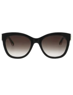 Runde Sonnenbrille mit klobigem Rahmen