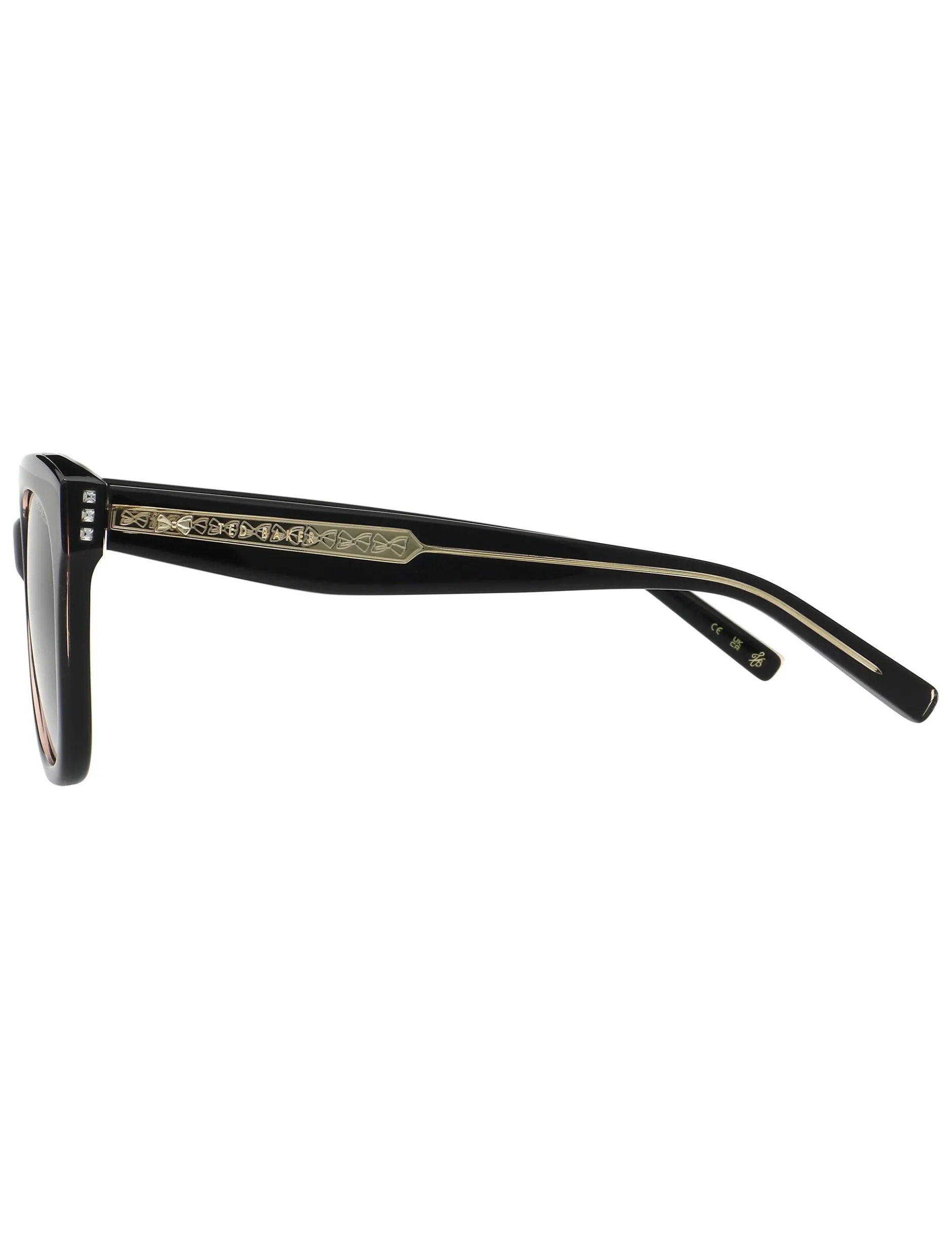 Runde Sonnenbrille mit klobigem Rahmen