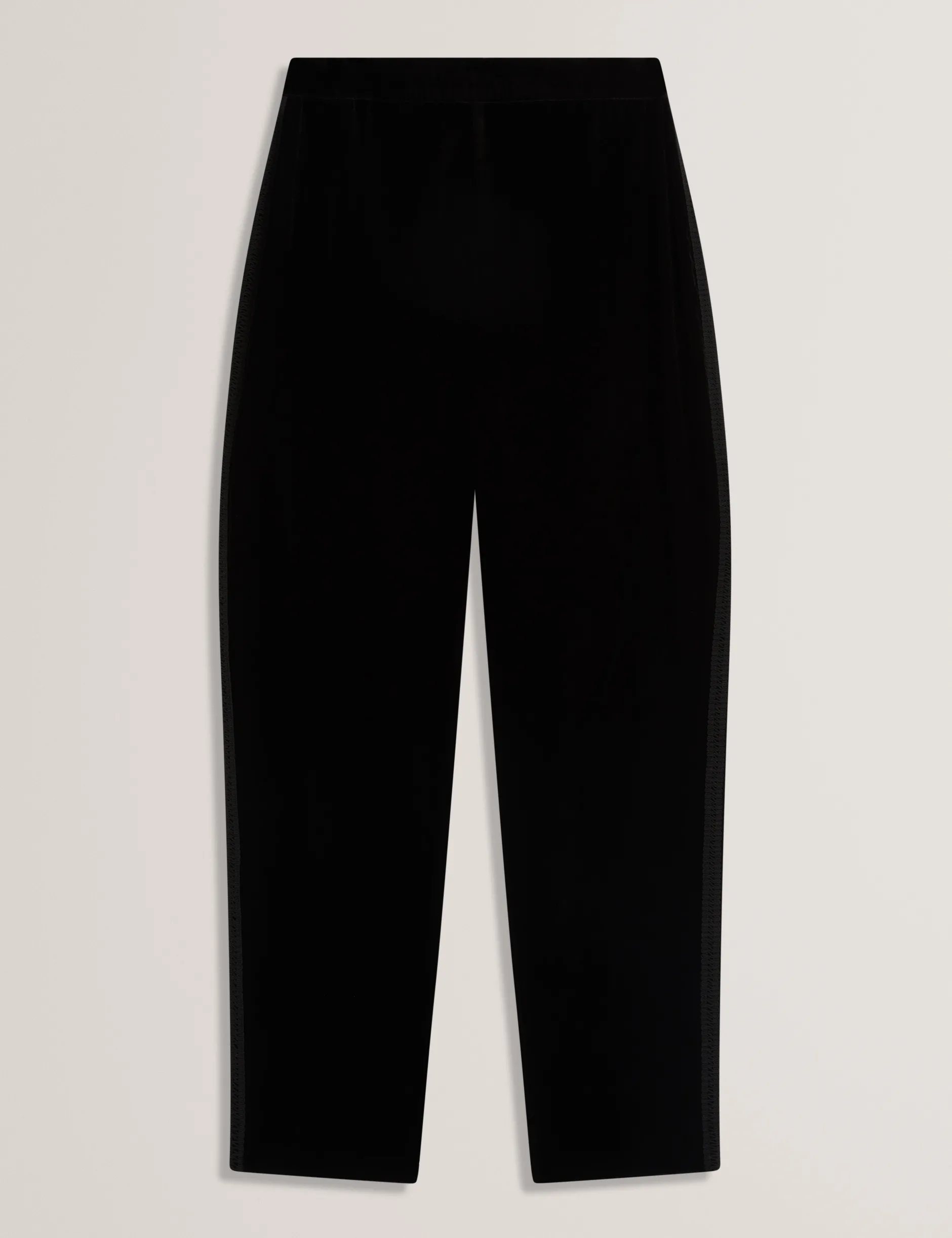 Samthose mit schmal zulaufendem Bein