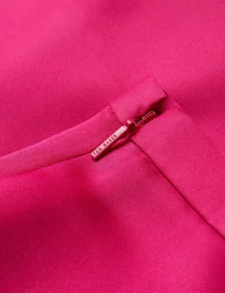 Satin-Hose mit schmalem Bein