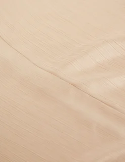 Satin Midi-Kleid mit Wasserfallausschnitt