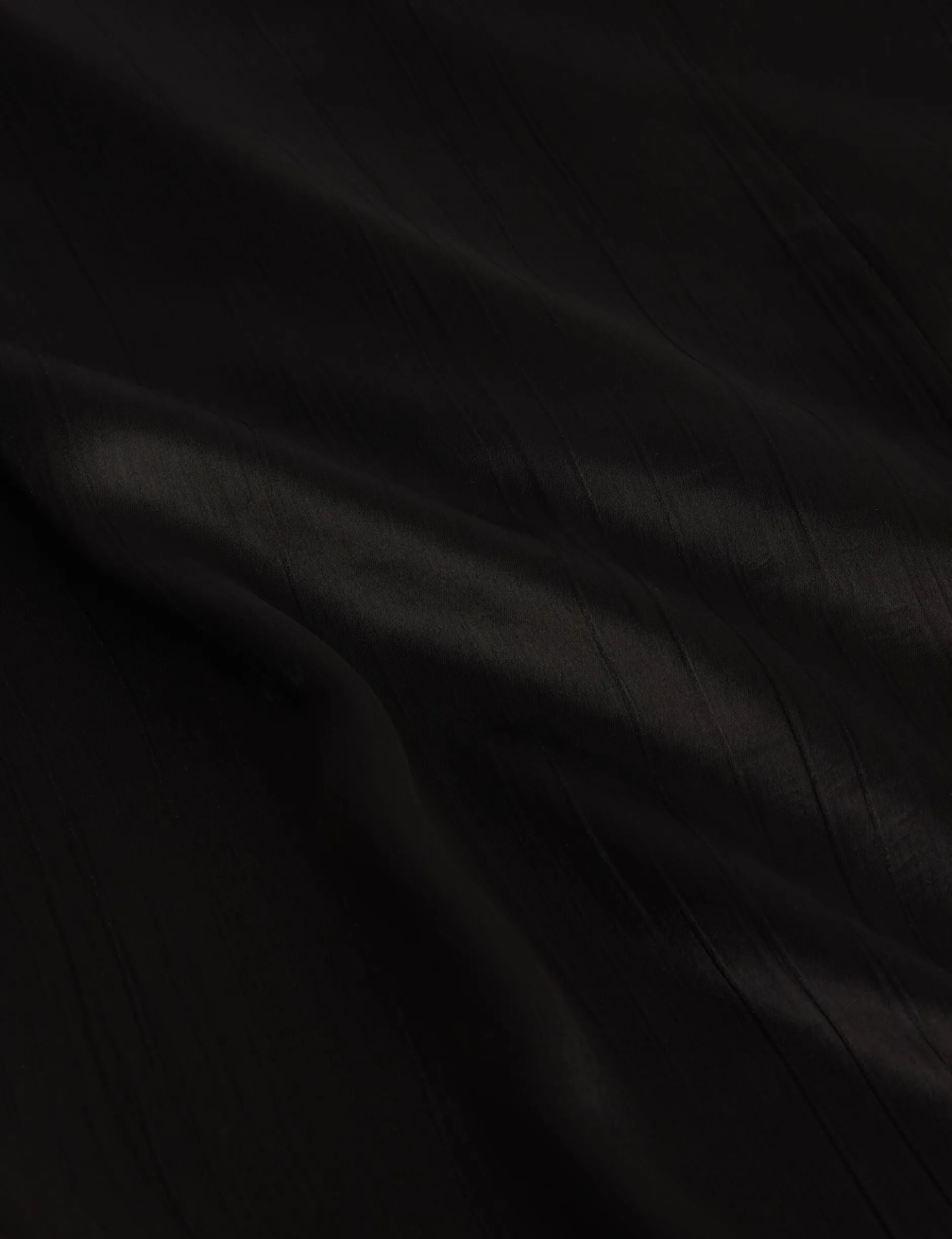 Satin Midi-Kleid mit Wasserfallausschnitt