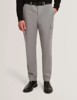 Schmal geschnittene, elegante Cargohose