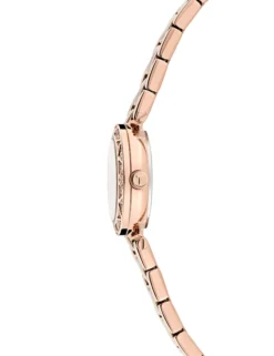 Schmuckbesetzte Armbanduhr aus Roségold