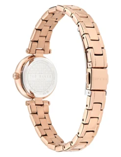 Schmuckbesetzte Armbanduhr aus Roségold