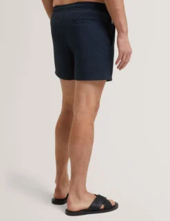 Seersucker-Badeshorts in mittlerer Länge