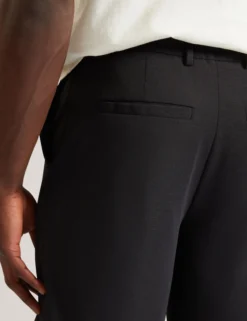 Shorts mit Waffelstruktur und geradem Bein