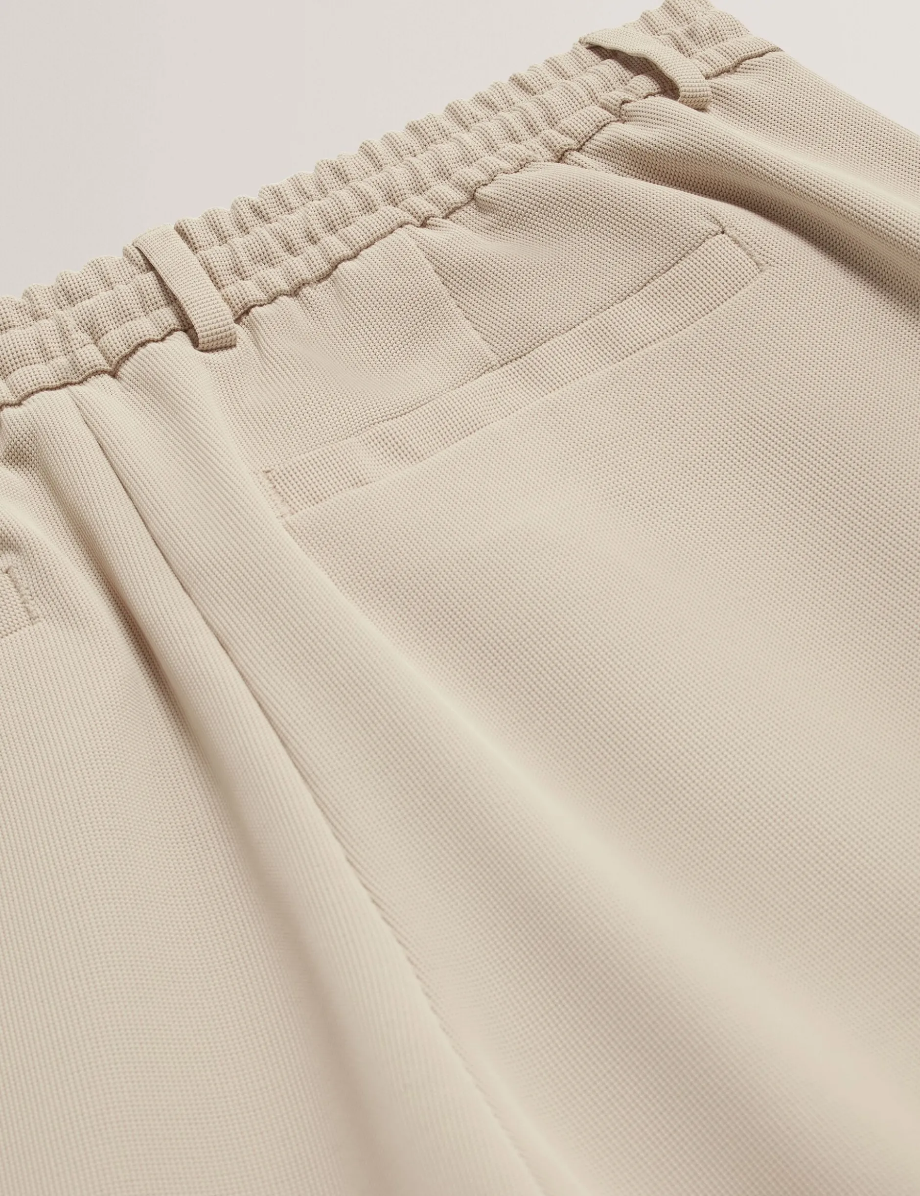 Shorts mit Waffelstruktur und geradem Bein