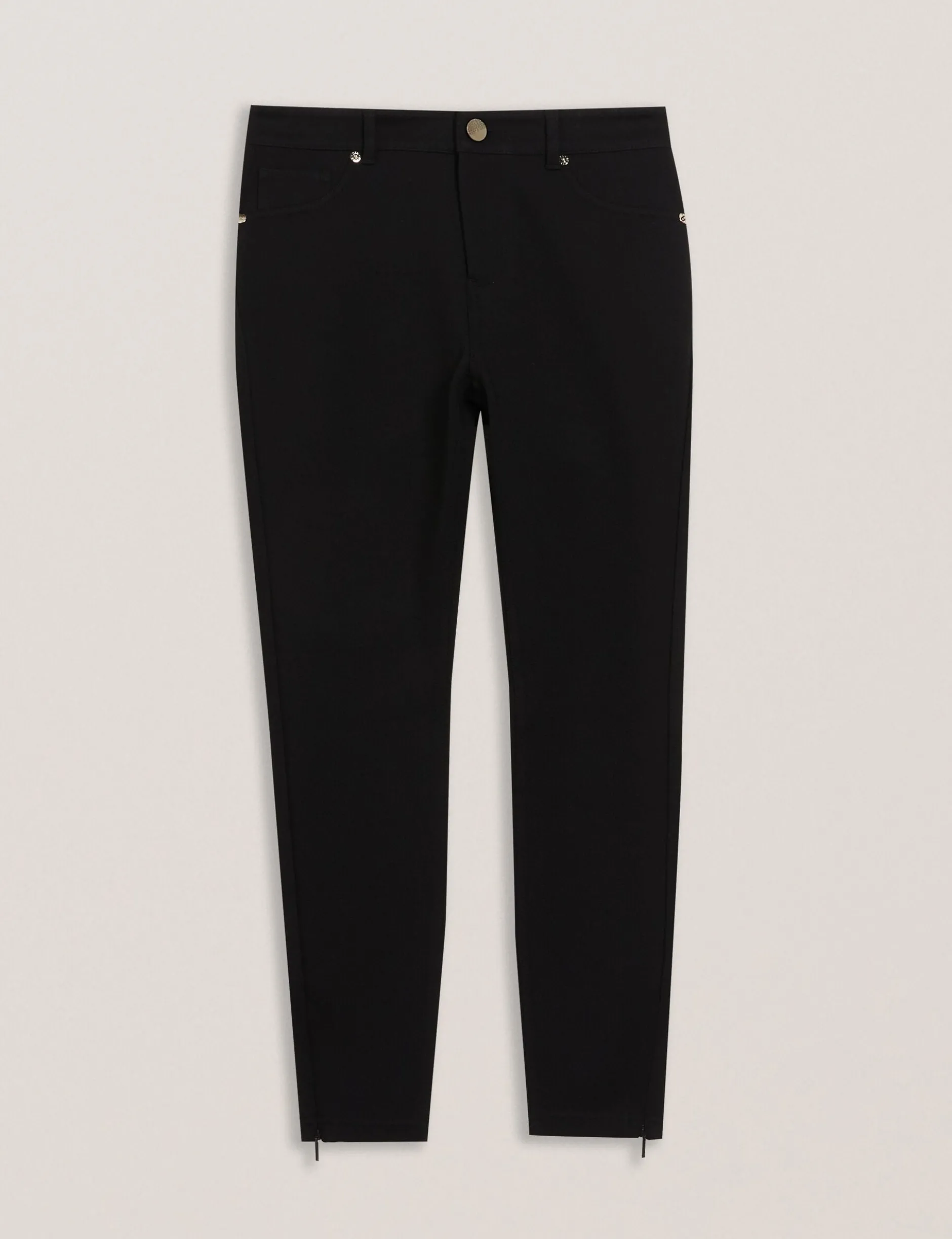 Skinny Fit Jeggings mit Reißverschlussbündchen