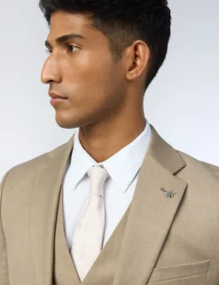 Slim-Fit-Anzugjacke aus Flanellwolle