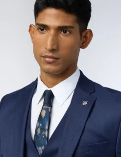 Slim-Fit-Anzugjacke aus Flanellwolle