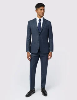 Slim-Fit-Anzugjacke mit Ton-in-Ton-Karo