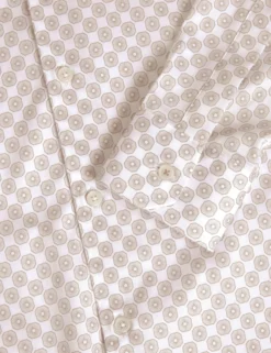 Slim-Fit-Hemd mit geometrischem Kreismuster