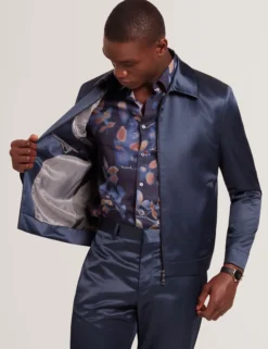 Slim Fit Highshine Bomber