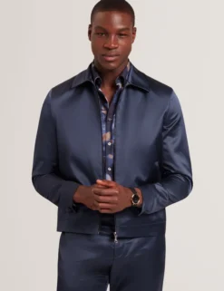 Slim Fit Highshine Bomber