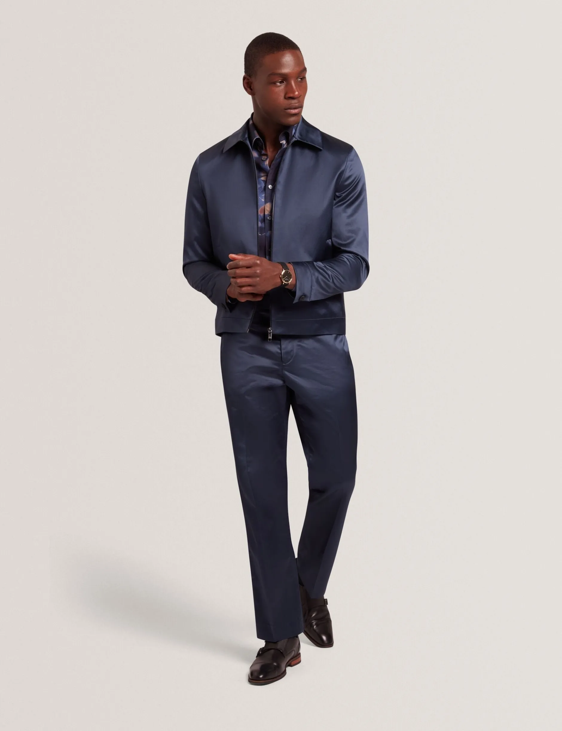 Slim Fit Highshine Bomber